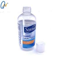 wholesale transparent plastic alcohol and hand sanitizer gel pet packaging bottle