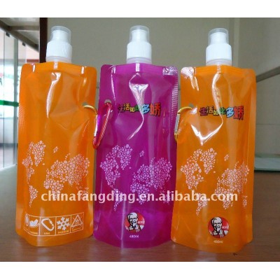 Self standing plastic water bottles