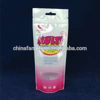 Plastic Stand up pouch with zipper for detergent liquid