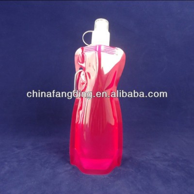 Pink Color Foldable Water Bottle