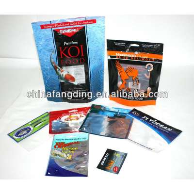 Top zipper bags for fish bait