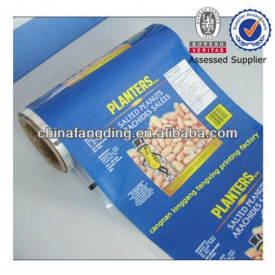 nut packaging blue film