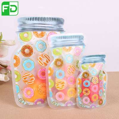 Hot Sale Mason Jar Standing Packaging Pouch Bag For Food